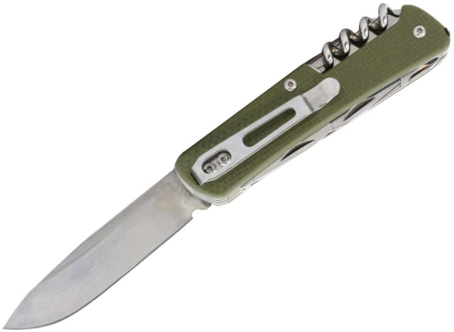 RUIKE M42 Multifunction Knife 2.79in 14C28N Stainless Steel Clip Point Plain Blade Green