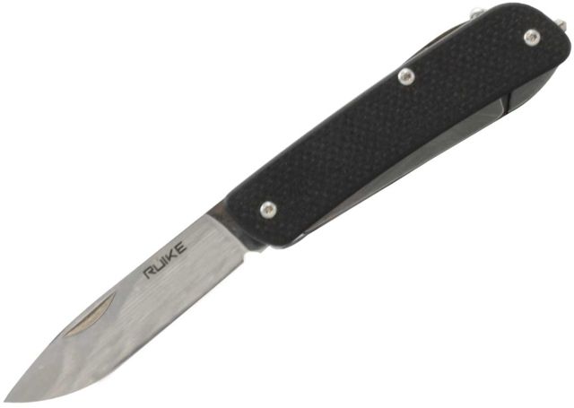 RUIKE M51 Multifunction Knife 2.79in 14C28N Stainless Steel Clip Point Plain Blade Black