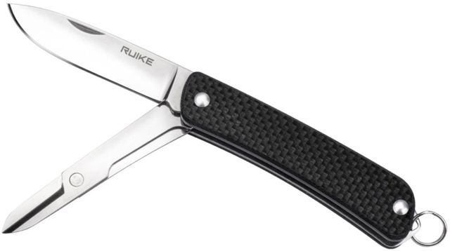 RUIKE S22 Multifunction Knife 2.1in 14C28N Stainless Steel Clip Point Plain Blade Black