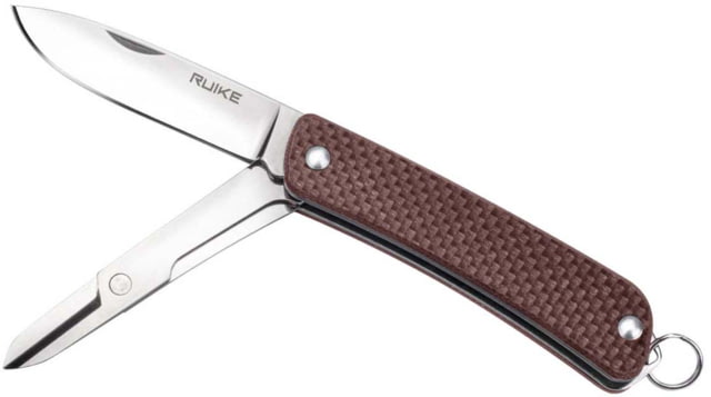 RUIKE S22 Multifunction Knife 2.1in 14C28N Stainless Steel Clip Point Plain Blade Brown