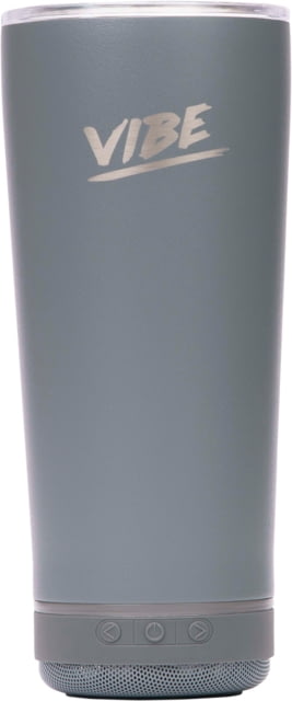 Fireside Outdoor Vibe Tumbler With Water-Resistant Bluetooth Speaker Grey