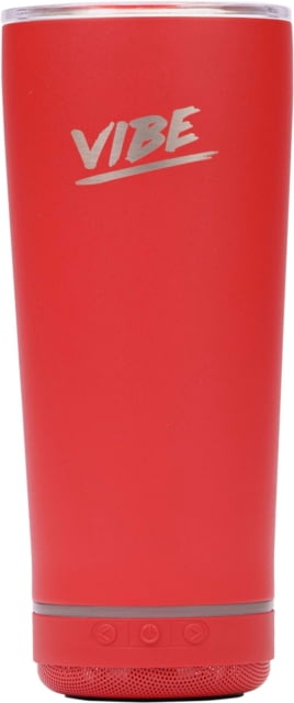 Fireside Outdoor Vibe Tumbler With Water-Resistant Bluetooth Speaker Red