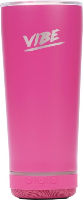 Fireside Outdoor Vibe Tumbler With Water-Resistant Bluetooth Speaker Rosa