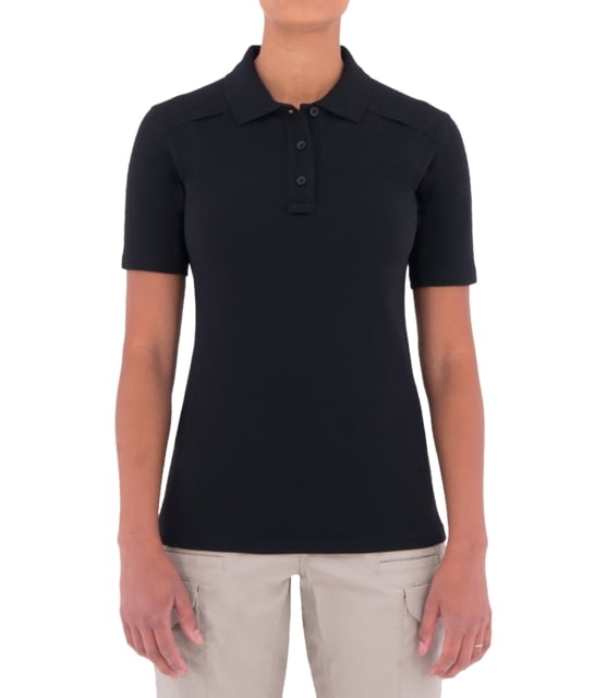 First Tactical First Tactical Cotton Short Sleeve Polo With Pen Pocket - Womens Black Large