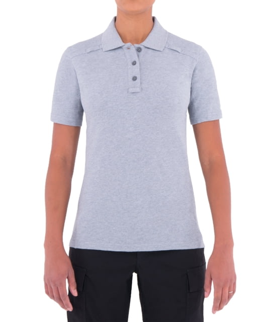 First Tactical First Tactical Cotton Short Sleeve Polo With Pen Pocket - Womens Heather Grey Small