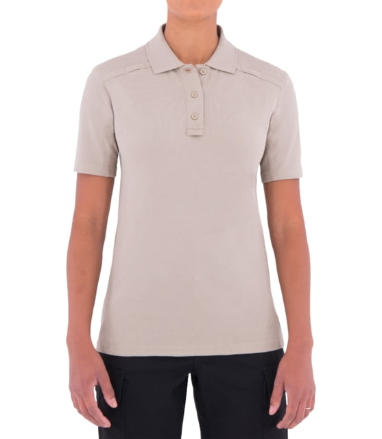 First Tactical First Tactical Cotton Short Sleeve Polo With Pen Pocket - Womens Khaki Small