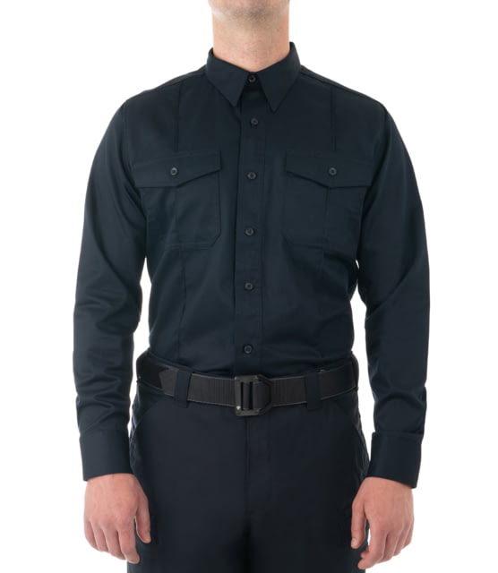 First Tactical First Tactical Cotton Station Long Sleeve Shirt - Men's Regular Midnight Navy Small