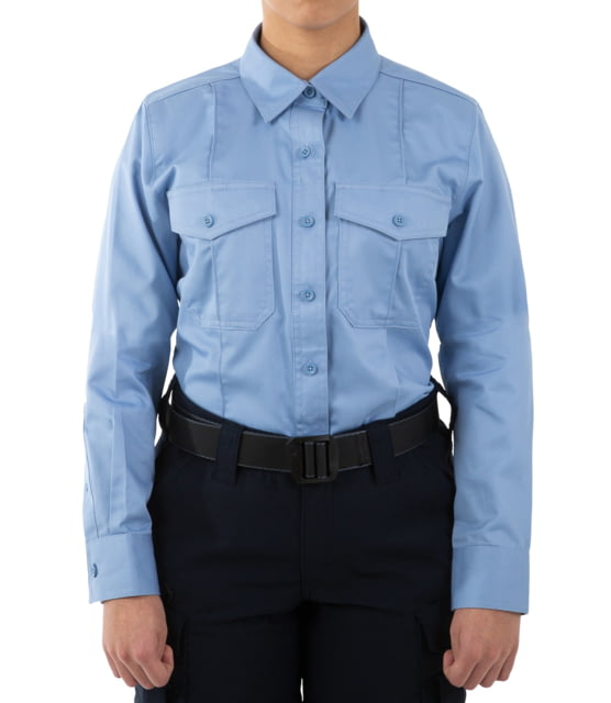 First Tactical First Tactical Cotton Station Long Sleeve Shirt - Women's Medium Blue Extra Small
