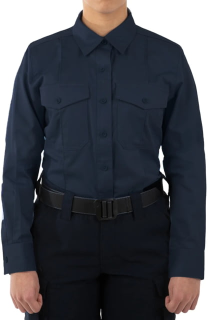 First Tactical First Tactical Cotton Station Long Sleeve Shirt - Women's Midnight Navy 3XL