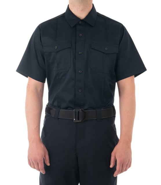 First Tactical First Tactical Cotton Station Short Sleeve Shirt - Men's Short Midnight Navy Medium