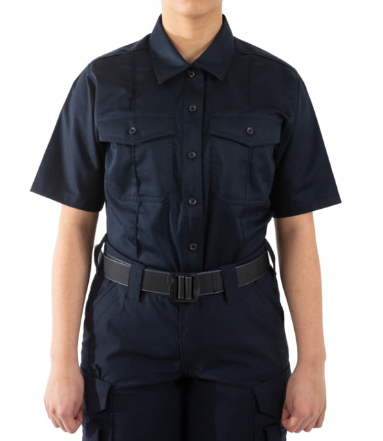 First Tactical First Tactical Cotton Station Short Sleeve Shirt - Women's Midnight Navy Small