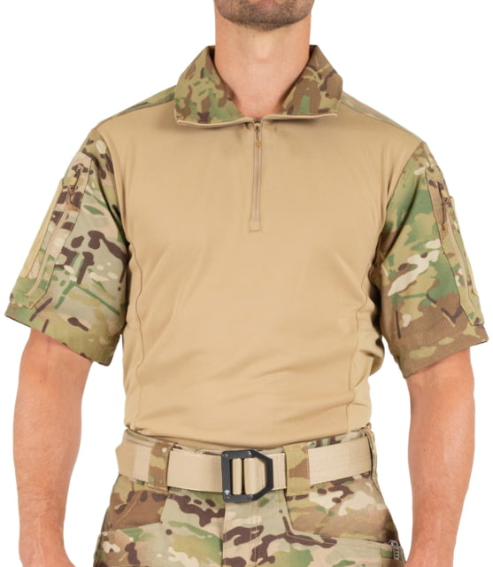 First Tactical First Tactical Defender Short Sleeve Shirt - Men's Tall Multi Camo Large