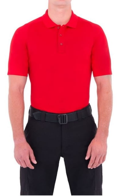 First Tactical First Tactical Mens Performance Ss Polo Red Large