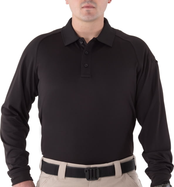 First Tactical First Tactical Performance Long Sleeve Polo - Mens Black 4XL