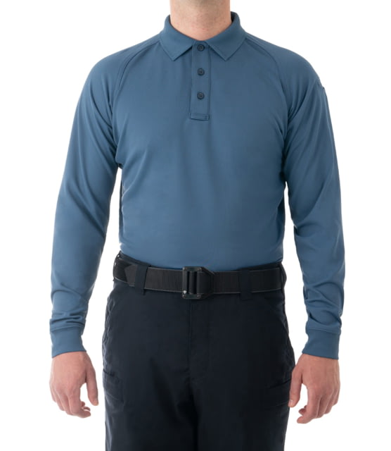 First Tactical First Tactical Performance Long Sleeve Polo - Men's Regular French Blue Large