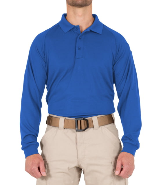 First Tactical First Tactical Performance Long Sleeve Polo - Men's Regular Academy Blue 6XL