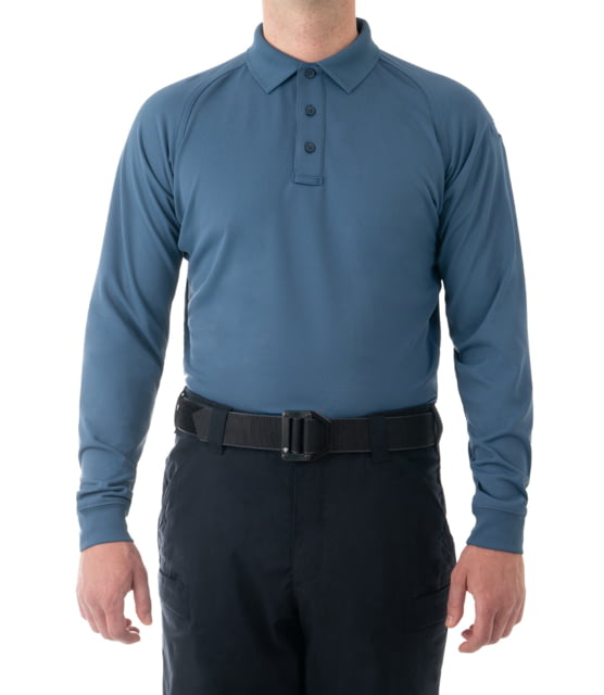 First Tactical First Tactical Performance Long Sleeve Polo - Men's Tall French Blue 6XL