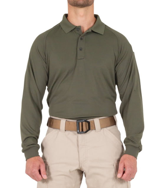 First Tactical First Tactical Performance Long Sleeve Polo - Men's Regular OD Green 5XL