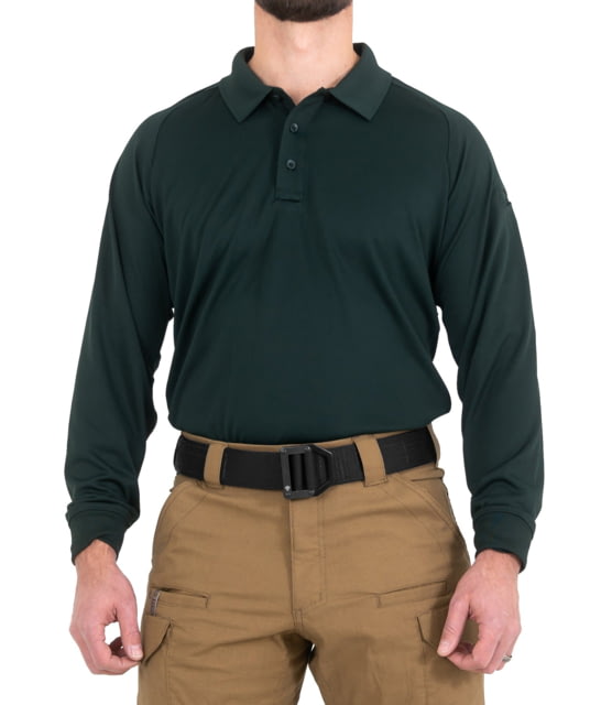 First Tactical First Tactical Performance Long Sleeve Polo - Men's Regular Spruce Green 6XL