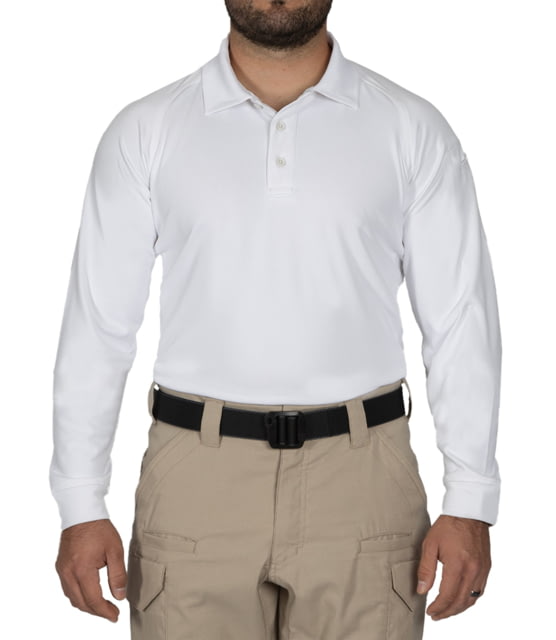 First Tactical First Tactical Performance Long Sleeve Polo - Men's Tall White 5XL