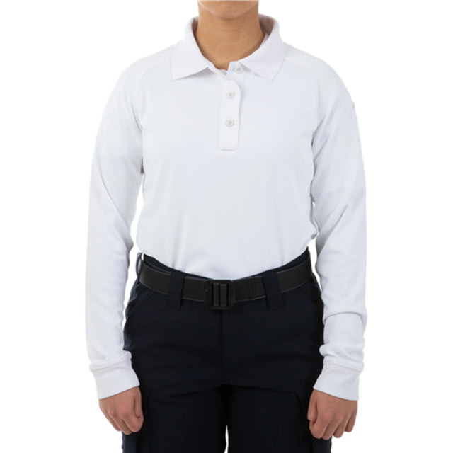 First Tactical First Tactical Performance Long Sleeve Polo - Women's White Small