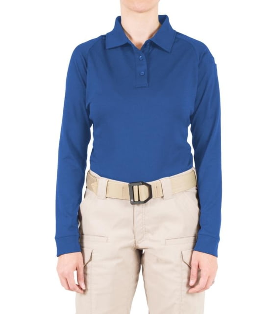 First Tactical First Tactical Performance Long Sleeve Polo - Womens Academy Blue Extra Small