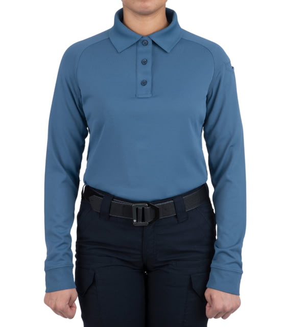 First Tactical First Tactical Performance Long Sleeve Polo - Women's French Blue Small