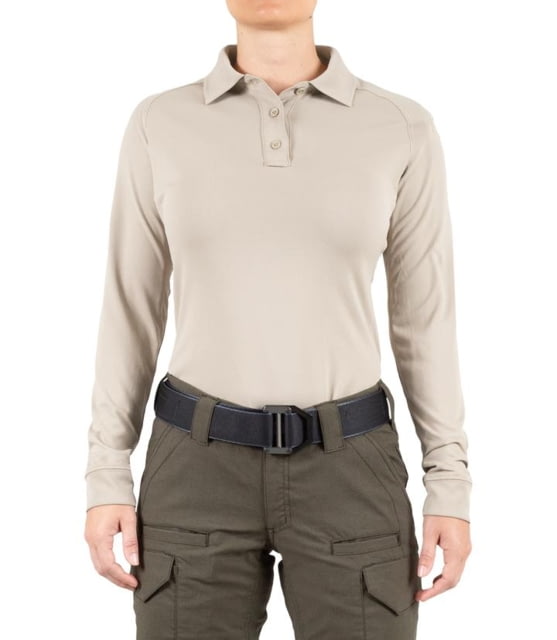 First Tactical First Tactical Performance Long Sleeve Polo - Womens Khaki Extra Large