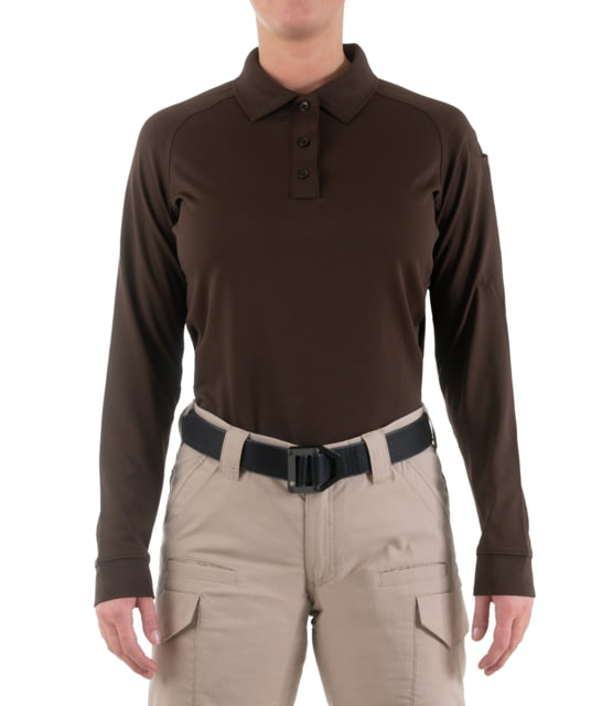 First Tactical First Tactical Performance Long Sleeve Polo - Women's Kodiak Brown 3XL