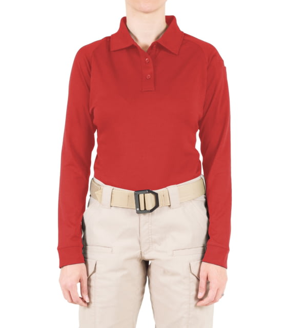 First Tactical First Tactical Performance Long Sleeve Polo - Women's Red 3XL