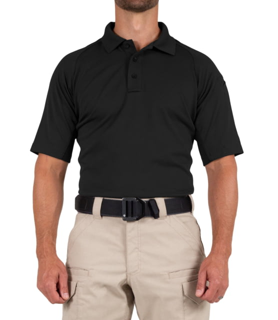 First Tactical First Tactical Performance Short Sleeve Polo - Men's Tall Black 2XL