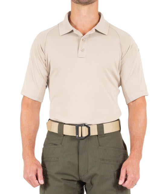 First Tactical First Tactical Performance Short Sleeve Polo - Men's Tall Khaki Large