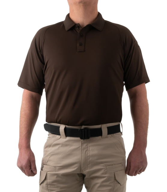 First Tactical First Tactical Performance Short Sleeve Polo - Men's Tall Kodiak Brown Large
