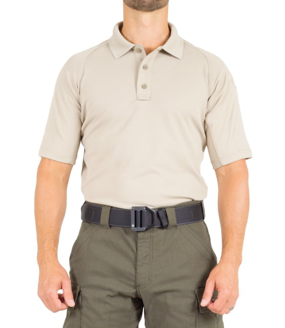 First Tactical First Tactical Performance Short Sleeve Polo - Men's Tall Silver Tan Large