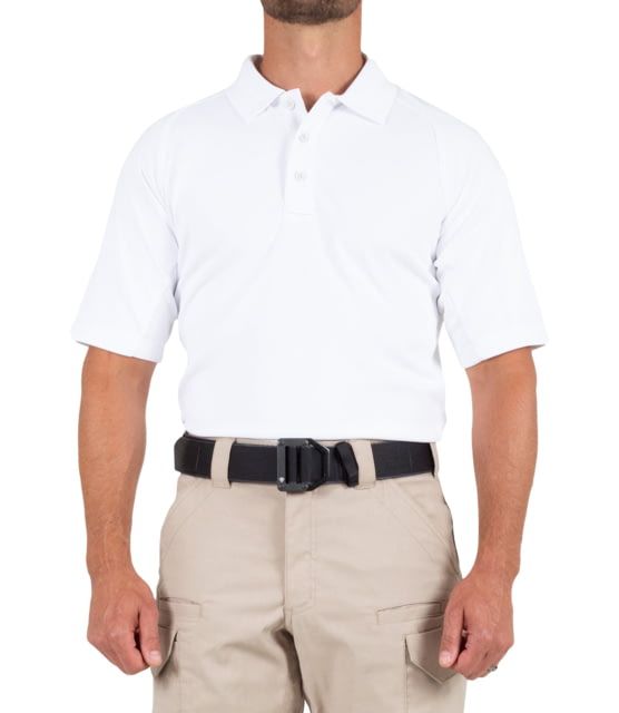 First Tactical First Tactical Performance Short Sleeve Polo - Men's Tall White Extra Large