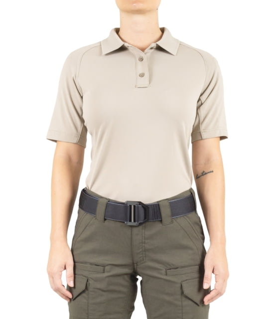 First Tactical First Tactical Performance Short Sleeve Polo - Womens Silver Tan Medium
