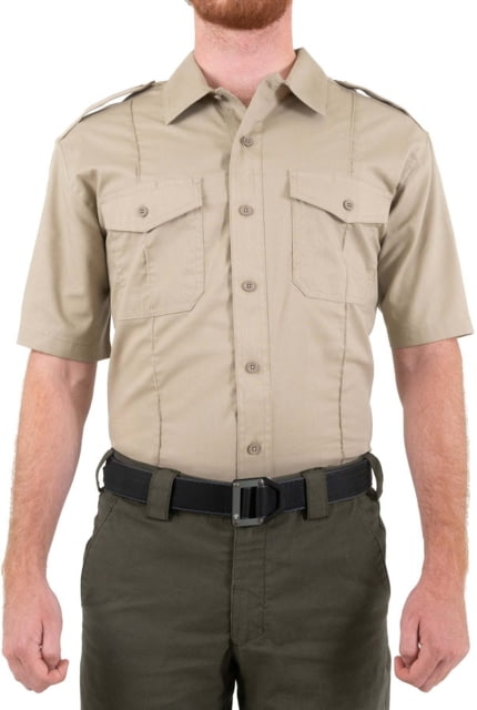 First Tactical First Tactical Pro Duty Short Sleeve Shirt - Men's Regular Silver Tan Small