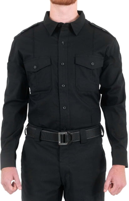 First Tactical First Tactical Pro Duty Unifrom Long Sleeve Shirt - Men's Regular Black Large
