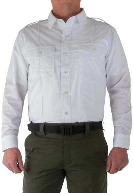 First Tactical First Tactical Pro Duty Unifrom Long Sleeve Shirt - Men's Regular White Medium