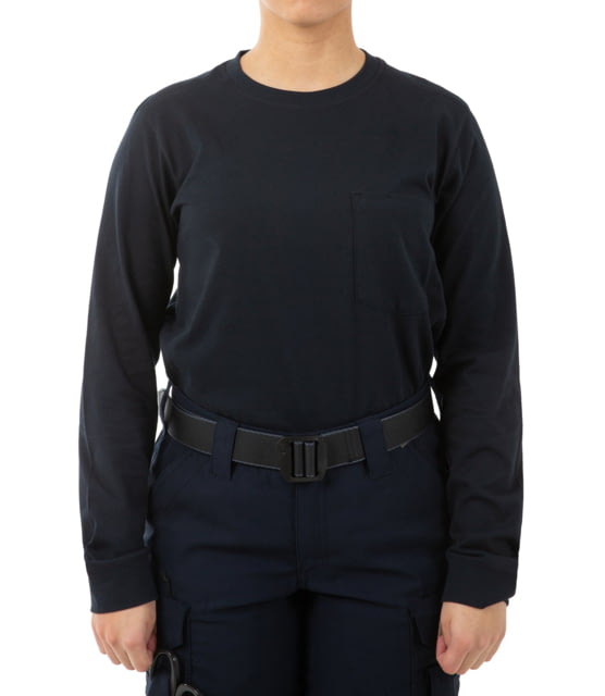 First Tactical First Tactical Tactix Long Sleeve Chest Pocket T-Shirt - Women's Midnight Navy Medium