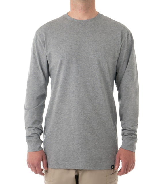 First Tactical First Tactical Tactix Cotton Long Sleeve Tee - Men's Heather Gray Medium