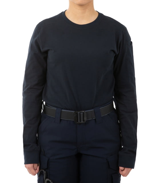 First Tactical First Tactical Tactix Long Sleeve Pen Pocket T-Shirt - Women's Midnight Navy Extra Small
