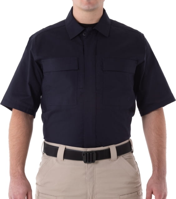 First Tactical First Tactical V2 BDU Short Sleeve Shirt - Mens Midnight Navy Medium R