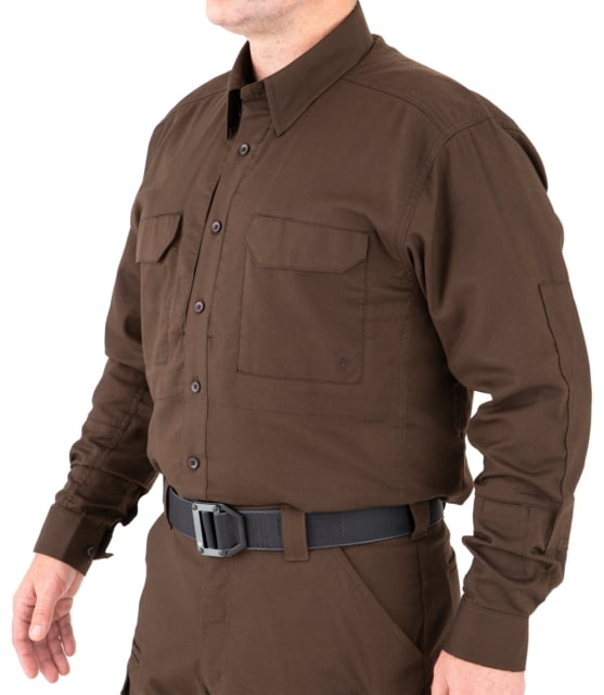 First Tactical First Tactical V2 Tactical Long Sleeve Shirt - Mens Kodiak Brown Medium R