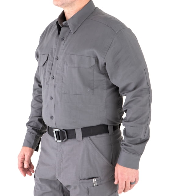 First Tactical First Tactical V2 Tactical Long Sleeve Shirt - Mens Wolf Grey Extra Large R