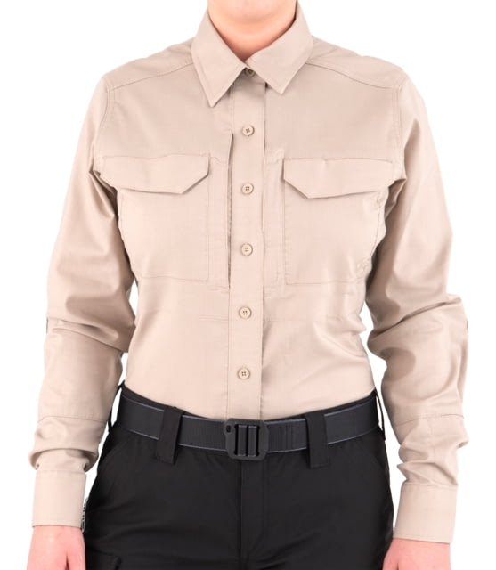 First Tactical First Tactical V2 Tactical Long Sleeve Shirt - Womens Khaki Large R