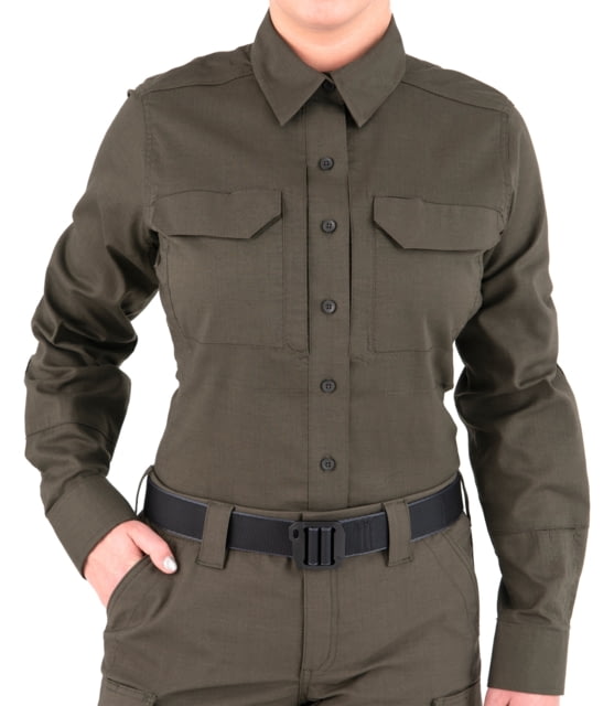 First Tactical First Tactical V2 Tactical Long Sleeve Shirt - Womens OD Green Extra Small R