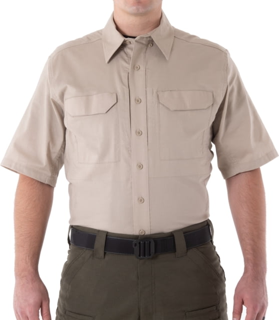 First Tactical First Tactical V2 Tactical Short Sleeve Shirt - Mens Khaki Small R