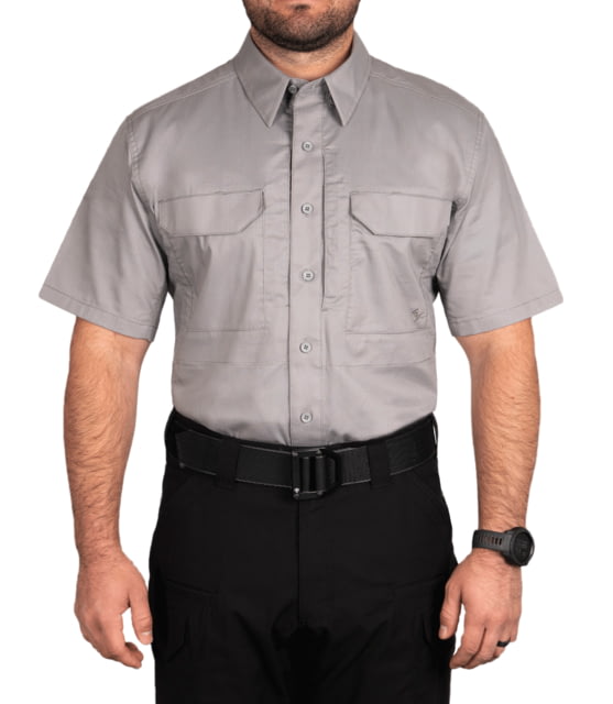 First Tactical First Tactical V2 Tactical Short Sleeve Shirt - Men's Regular Nickel Gray Extra Large