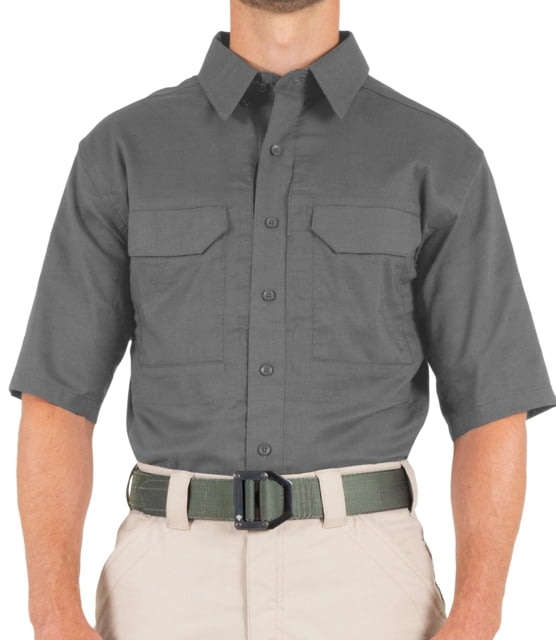 First Tactical First Tactical V2 Tactical Short Sleeve Shirt - Mens Wolf Grey Extra Small R